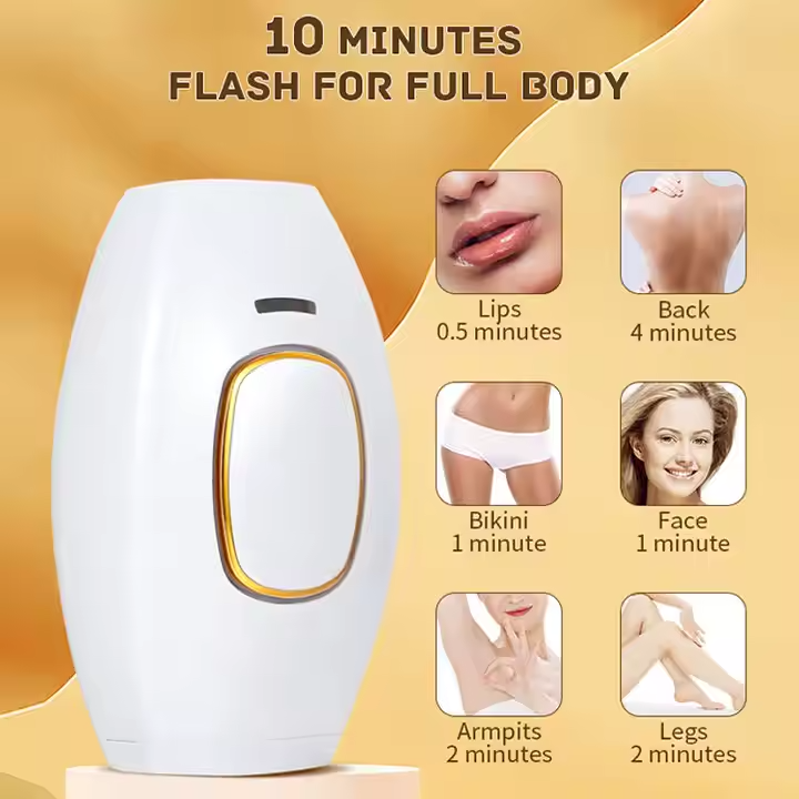 RadiantBare's IPL Laser Hair Removal Device for Women and Men, Painless Full Body & Face Hair Removal System at Home